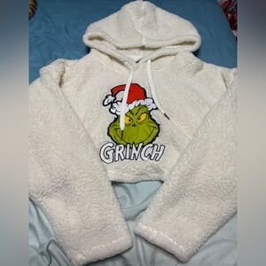 DR SEUSS THE GRINCH SUPER SOFT COZY CROP HOODIE